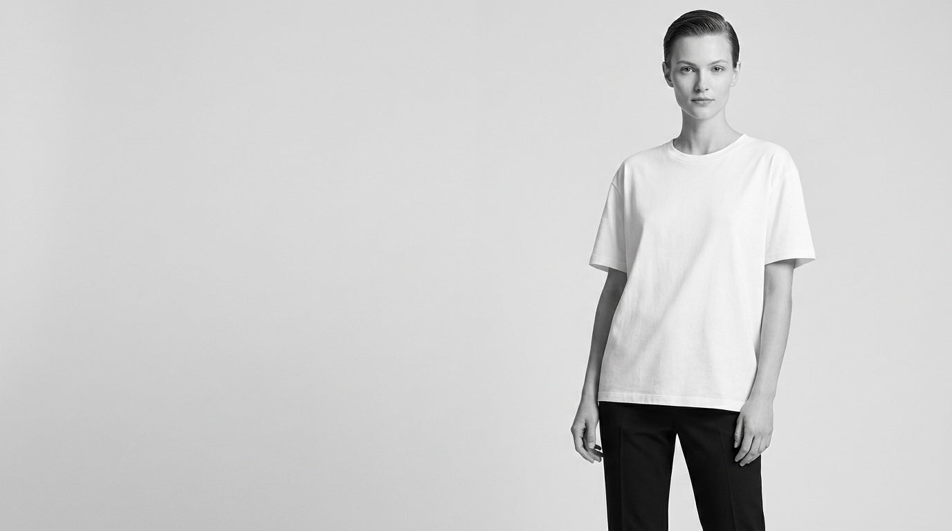 Riidepunkt monochrome apparel campaign